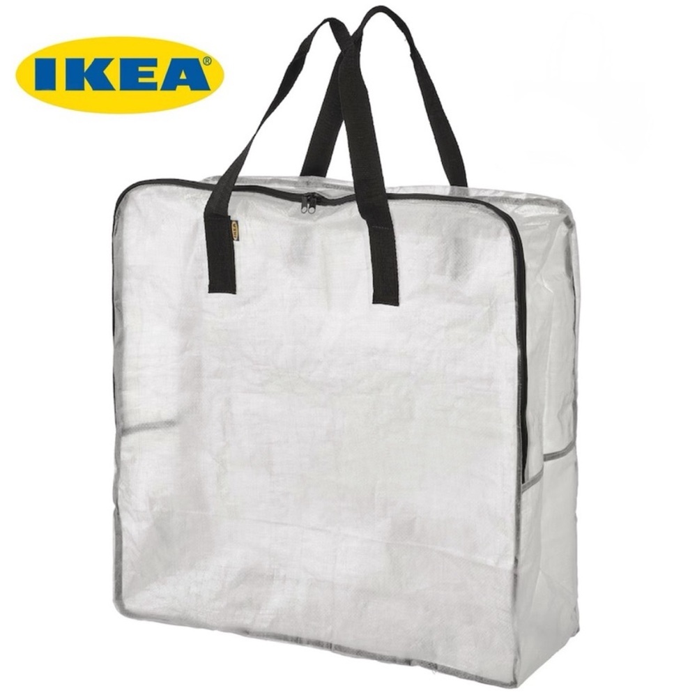 IKEA‎ DIMPA Clear Durable Transparent Bag Fexible Extra Large Storage Bag
